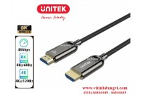 Cáp HDMI 2.1 sợi quang 8K UNITEK C11085GY01 -  dài 10m - 100m